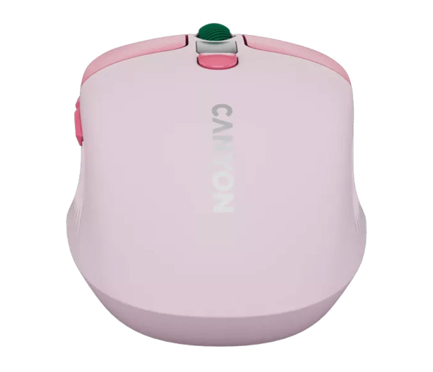 CANYON Mysz bezprzewodowa MW-26 LCD Cicha Dwa Tryby Różowa - 1348456 - zdjęcie 2